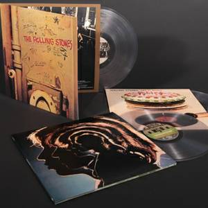 Rolling Stones em vinil transparente.