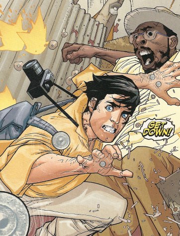 O jovem Clark tenta ajudar as pessoas na África, mas nem sempre isso é possível.