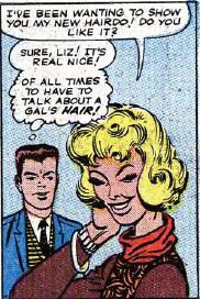 Liz Allan na arte de Steve Ditko.