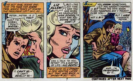Liz Allan reencontra Peter após anos, por Conway e Romita.