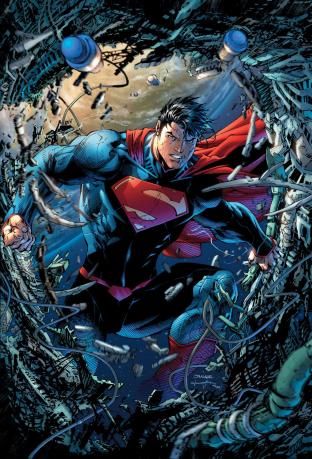 O Superman por Jim Lee.