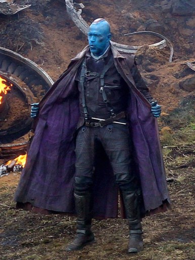 Michael Rooker como Yundu nas filmagens de Guardiões da Galáxia.