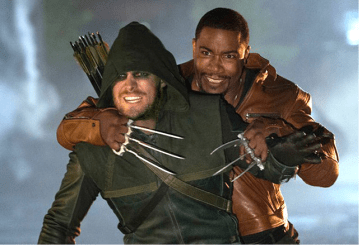 Primeira fotografia da Segunda Temporada de Arrow, contra o Tigre de Bronze.
