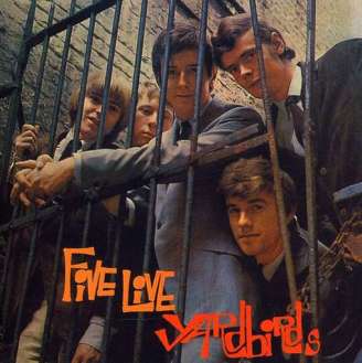 Capa de Five Live Yardbirds: primeiro álbum da carreira de Clapton.