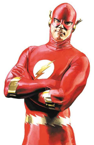 O Flash ma pintura de Alex Ross. 