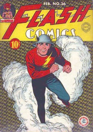 Capa de Flash Comics 26, de 1943.