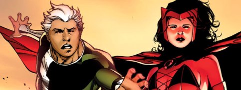 Mercúrio e Feiticeira Escarlate nos quadrinhos.