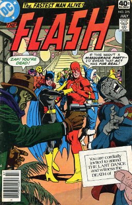 A capa de Flash 275, com a morte de iris Allen.