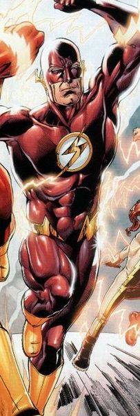 Wally West como Flash.