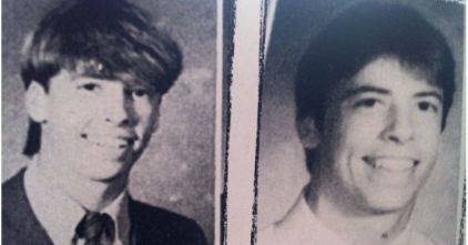 No ensino médio: já montando bandas.