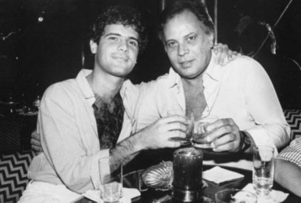 Cazuza e o pai, João Araújo: fundador da gravadora Som Livre.