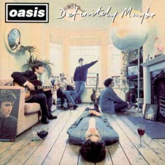 A capa de Definitely Maybe, de 1994.