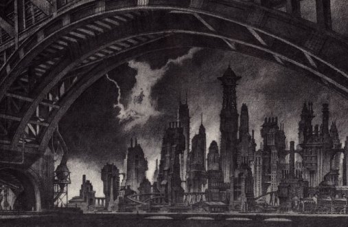 Gotham vista de uma das pontes. Site da DC Comics.