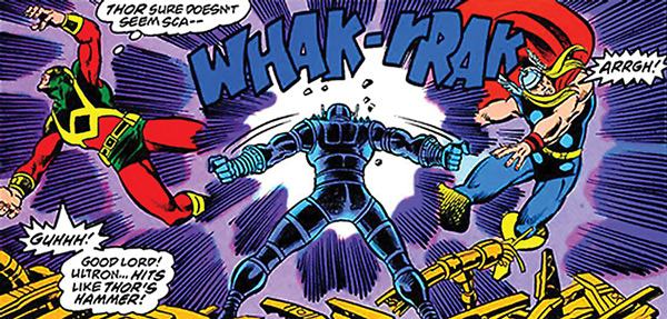 Ultron versus Magnum e Thor.
