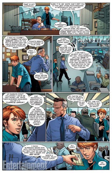 Preview já com os textos de Geoff Johns...