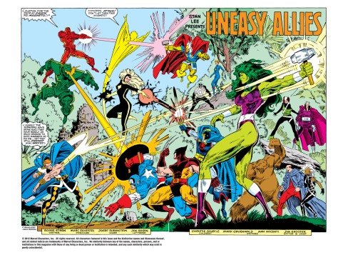 X-Men, Vingadores e Sovietes Supremos em batalha na bela arte de Marc Silvestri. 