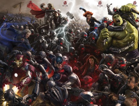 O poster de A Era de Ultron: refilmagens no ano que vem.