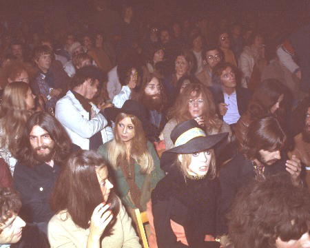 Harrison, Starr e Lennon no Festival da Ilha de Wight.
