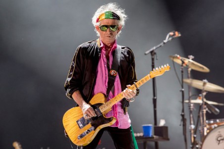 Keith Richards: trabalho solo em 2015. 