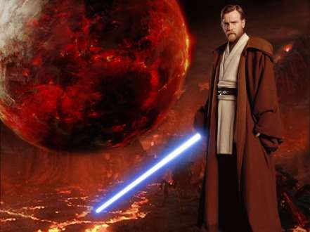 Ewan McGregor como Obi-Wan Kenobi no Episódio III. 