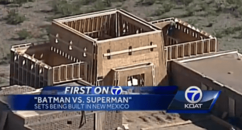 Os cenários no Novo México.