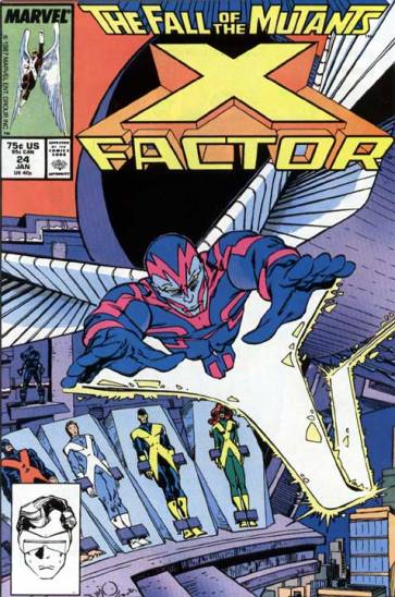 O Anjo como Morte na capa de X-Factor 24, de 1987.