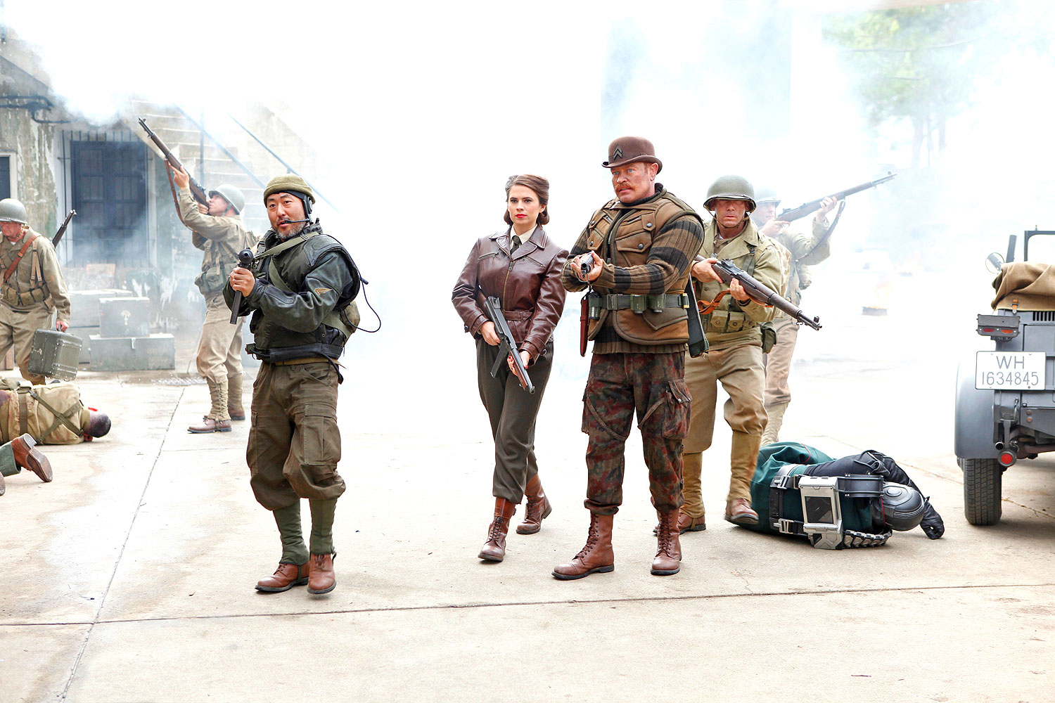 peggy carter and the howling commandos in agents-of-shield
