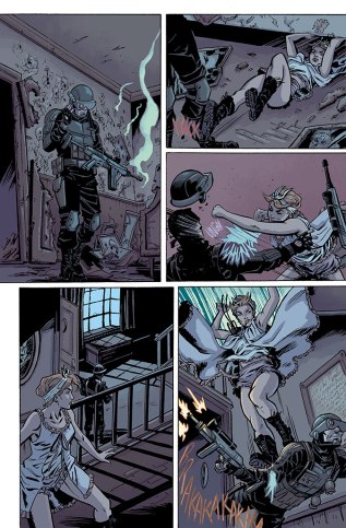 ... numa boa sequência de ação de Peggy Carter.