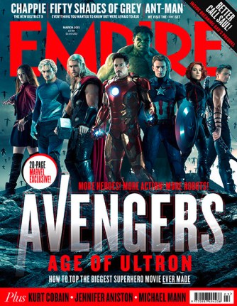A capa da Empire com os heróis reunidos. 