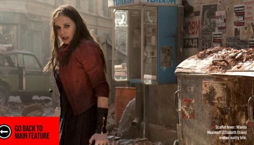 Wanda em ação no filme.