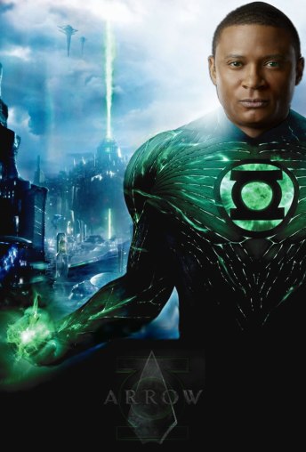 Montagem coloca John Diggle como Lanterna Verde.