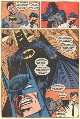 A expressividade do Batman era uma das grandes marcas do artista: página de Batman 455.