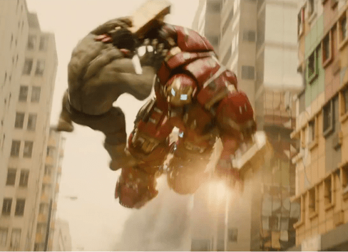 Hulk versus Hulkbuster.