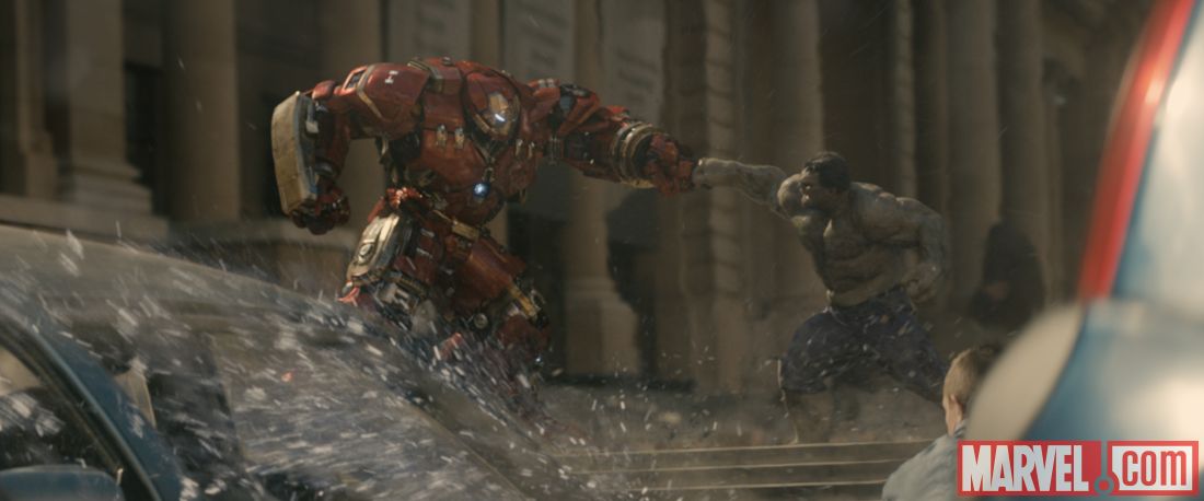 ageofultron official hulk vs hulkbuster punch
