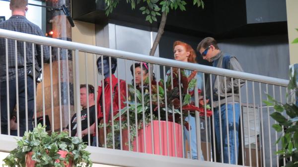 Filmagens de ontem: Noturno, Jubileu, Jean Grey e Ciclope adolescentes.