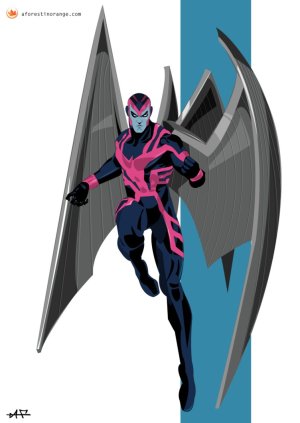 O visual do Arcanjo nos quadrinhos.