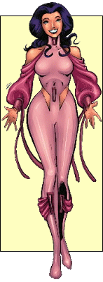 Psylocke em sua antiga versão britânica. 