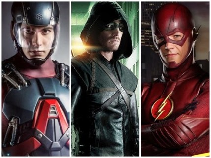 Átomo, Arqueiro e Flash.