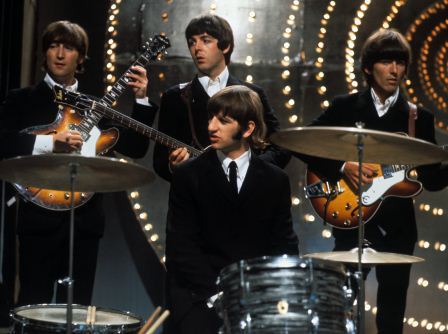 Os Beatles ao vivo em 1966.