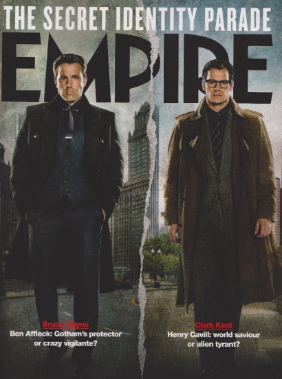Capa variante da Empire, com as versões civis de Batman e Superman.
