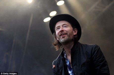 Thom Yorke no Festival de Glastonbury.