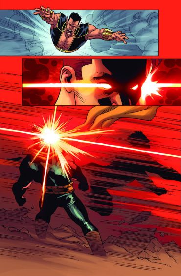 A cena da luta divulgada pela Marvel...