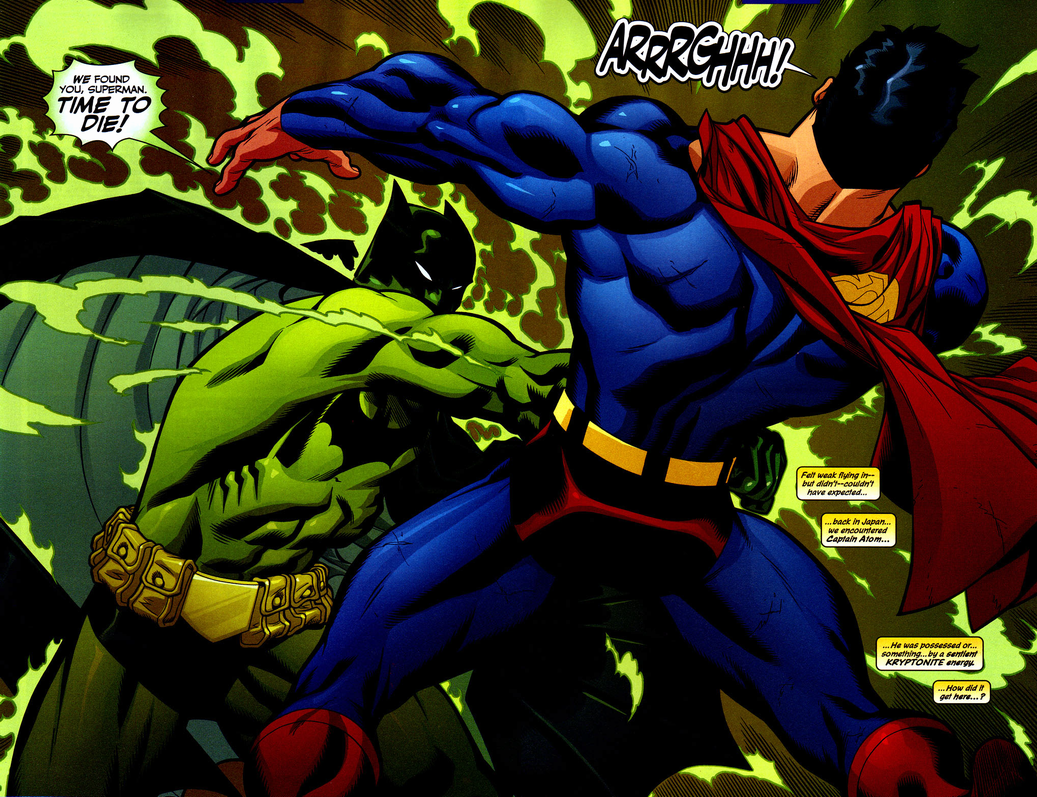 Batman (Homem de Kryptonita) versus Superman.