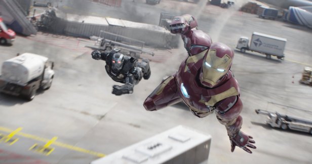 civilwar trailer war machine and iron man flying