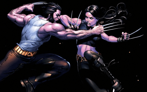 Wolverine versus X-23 nos quadrinhos. Mas os dois se tornaram amigos. 