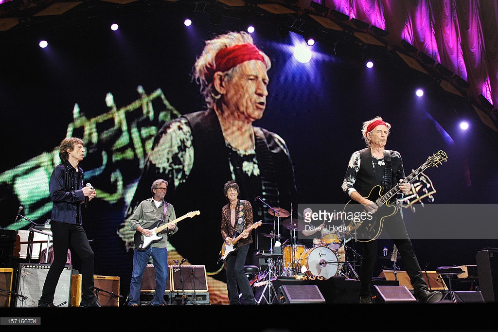 eric clapton in the rolling stones 50 years concert