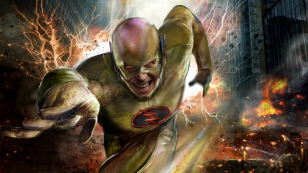 flash tv reverse flash promo  art running
