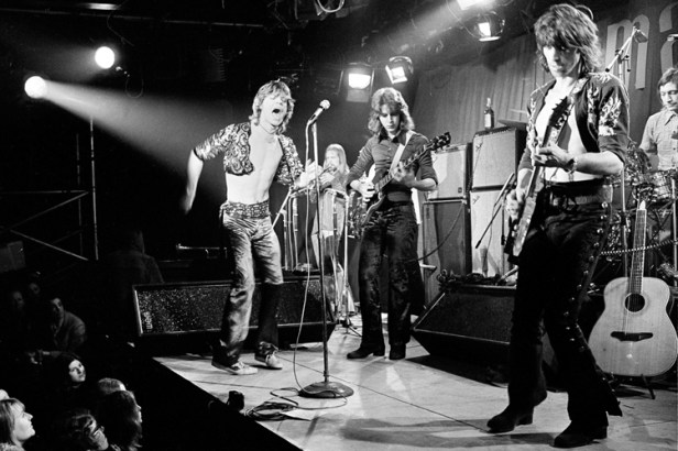 Os Stones ao vivo em 1971.