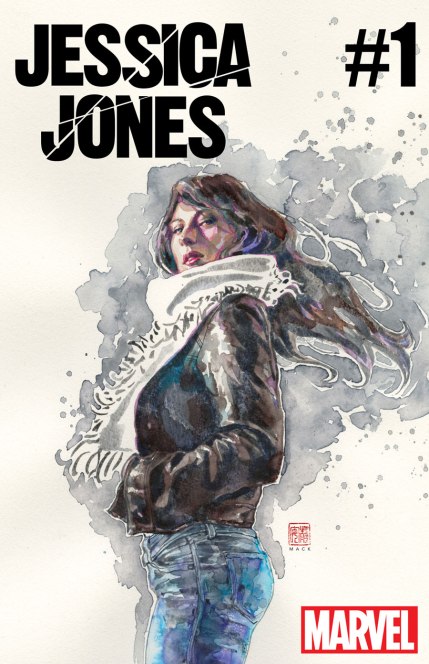 A capa da nova Jessica Jones, por David Mack.