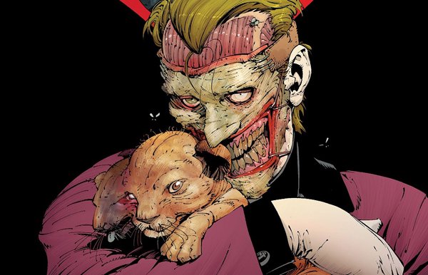 O Coringa horripilante de Greg Capullo, com a própria pele arrancada do rosto!